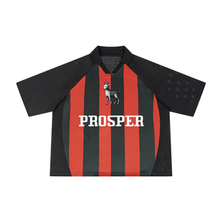 29 Prosper Striped Mesh Boxy Soccer Jersey